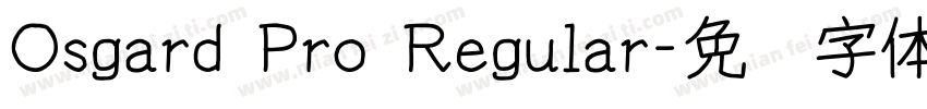 Osgard Pro Regular字体转换